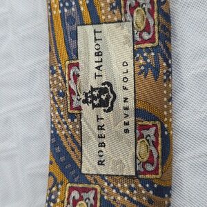 Robert TALBOTT Mens Tie Seven Fold EUC. Numbered 14/40 Finest Silk